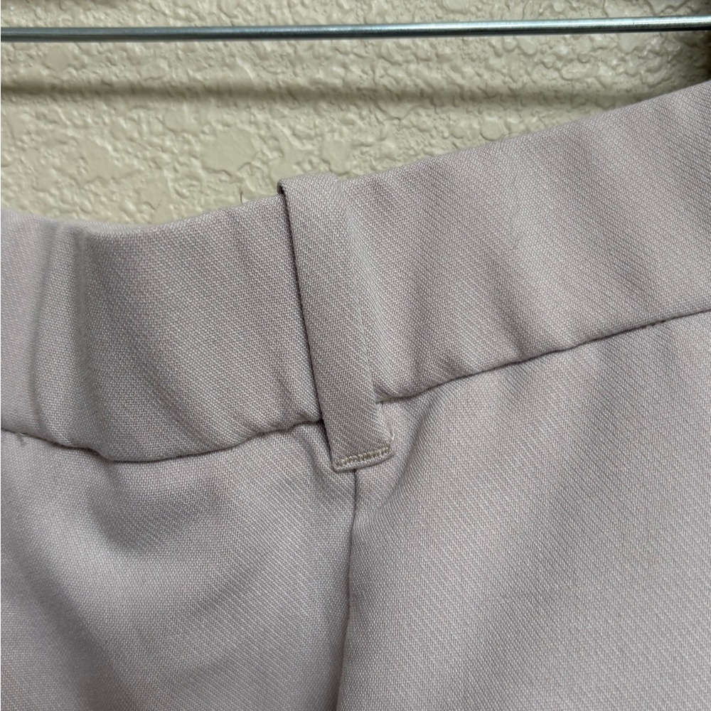 Abercrombie Sloane Tailored Wide Leg Pants 16 Short Light Beige Office High Rise - Picture 9 of 11